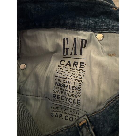GAP Kick Fit High Rise Crop Jeans Women’s Size 30 10S Medium Wash Stretch Denim - Picture 6 of 6